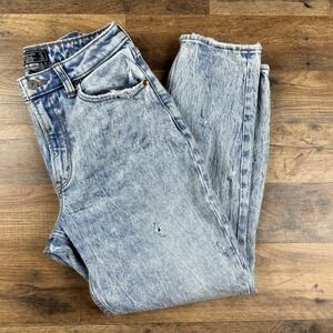 ABERCROMBIE & FITCH Curve Love Mom Jeans Womens Sz 4S Blue Denim‎ High Rise